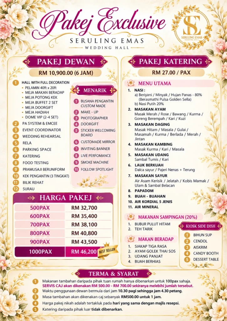 dewan kahwin seberang perai Pulau Pinang